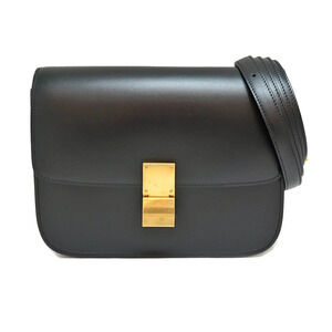Celine Classic Box Bag black leather
